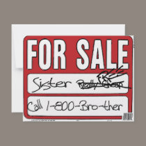 Sister for Sale invitations