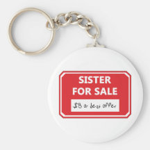 Sister for sale key chain