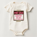 Sister For Sale Organic Creeper t-shirts