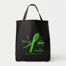 Sister Hero In My Life - Lymphoma Canvas Bags