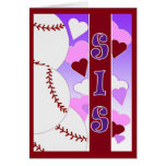 Sister - I Love You More Than Baseball Card
