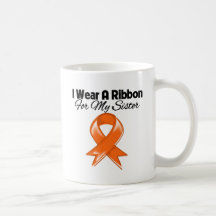 Sister - I Wear Orange Ribbon Stylish Mug