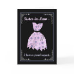 sister-in-law, sister in law, invite, invitation,