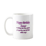 Sister Love, Peace, &amp; Crap Mug