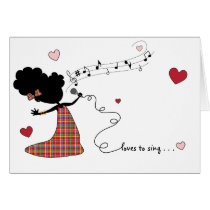 Sister Loves to Sing... cards