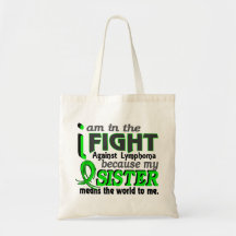 Sister Means The World To Me Lymphoma Bag