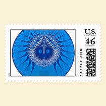 Sister Moon - Blue postage