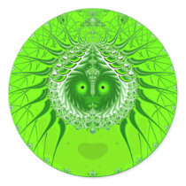 Sister Moon - Green stickers by 011art Sister Moon - Green stickers