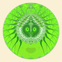 Sister Moon - Green stickers