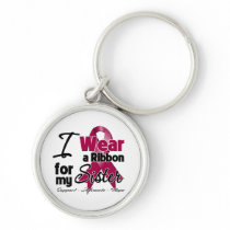 Sister - Multiple Myeloma Ribbon Key Chain