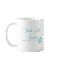 Sister of Groom Teal Elegance Coffee Mug