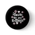 Sister of Groom White on Black buttons by weddingsareus Sister of Groom White on Black buttons