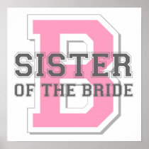 Sister of the Bride Cheer Poster