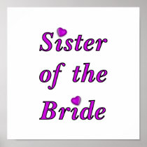 Sister of the Bride Simply Love Posters