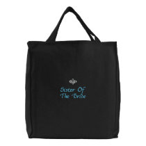 Sister Of The BrIde Wedding Black Embroidered Bag embroidered bags