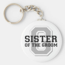Sister of the Groom Cheer Key Chain