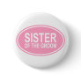 Sister of the Groom Wedding Oval Pink