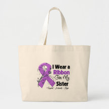 Sister - Pancreatic Cancer Ribbon Bag