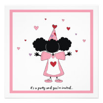 Sister Pink Party Invite invitations