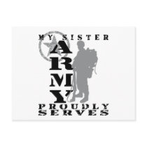 Sister Proudly Serves - ARMY Postcard