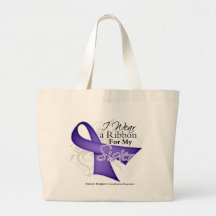 Sister Violet Ribbon-  Hodgkins Lymphoma Bag