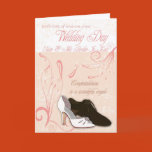 sister, wedding, day, card, with, love, peach,
