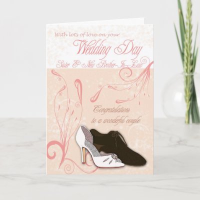 Sister Wedding Day Card with love