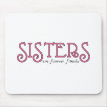 Sisters 3pink mousepads