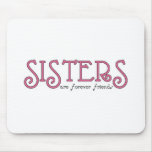 Sisters 3pink mouse pads