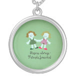 Sisters always - friends forever! custom necklace