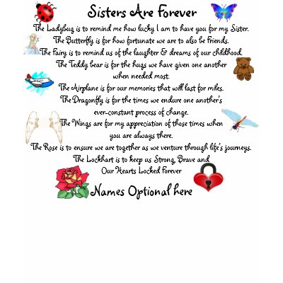 i love you forever and always poems. Sisters Are Forever