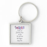Sisters are like stars key chains