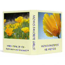 SISTERS BINDER Poppies Mom's Favorites ME & YOU