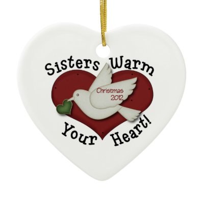 Sisters Christmas Dove 2012 Christmas Tree Ornament