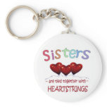 Sisters Heartstrings Keychain