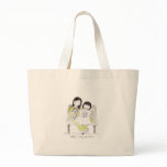 Sisters never grow apart tote bags