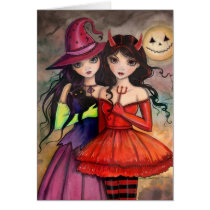 Sisters of Halloween Gothic Fantasy Art cards