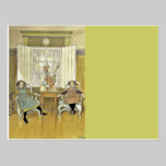 Sisters Sitting in Chairs postcards