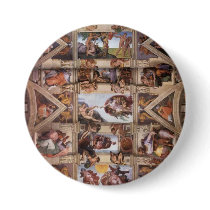 Sistine Chapel Ceiling Button