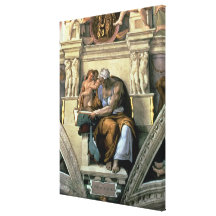 Sistine Chapel Ceiling: Cumaean Sibyl, 1510 Canvas Print
