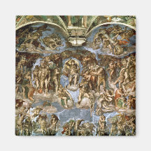 Sistine Chapel: The Last Judgement, 1538-41 Fridge Magnets