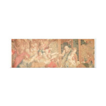 Sistine Chapel Wall Fresco, 36"x12"x2.5" Stretched Canvas Print