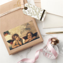 Sistine Madonna Angels by Raphael Raffaello Rectangular Sticker