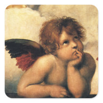 Sistine Madonna Angels by Raphael Raffaello Stickers