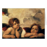 Sistine Madonna Angels by Raphael Sanzio Cards