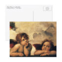 Sistine Madonna Angels by Raphael Sanzio postcards