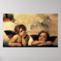 Sistine Madonna Angels by Raphael Sanzio posters
