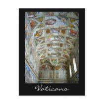 sistine vaticano post card