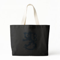 Sisu Blue Lion Black Jumbo Tote Bag
