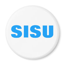 SISU Finnish Pride Button magnets by nordia SISU Finnish Pride Button magnets